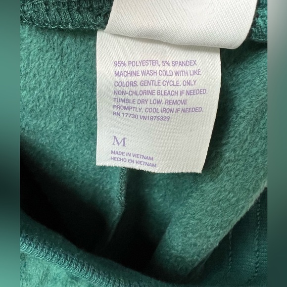 Stars Above - M - Velour Joggers - Green -   Drawstring - Picture 7 of 8